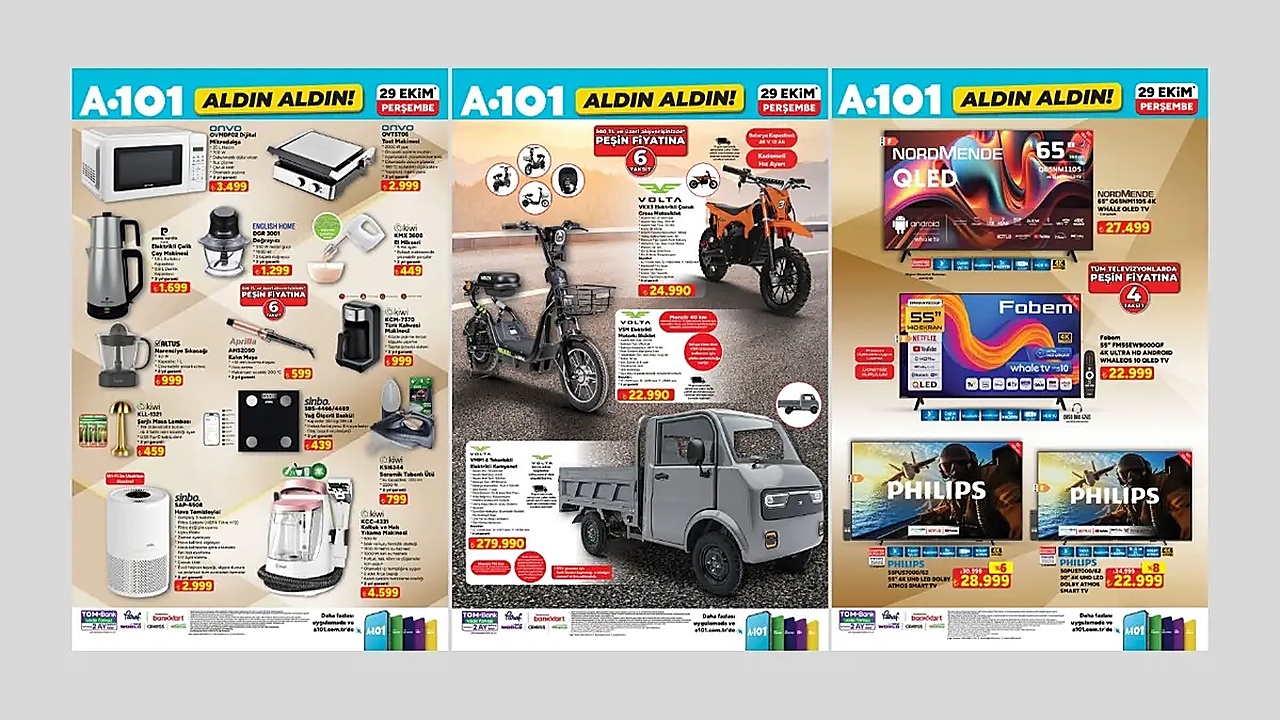 A101'e elektrikli bisiklet​ geliyor! 29 Ekim 2026 A101 Kataloğu
