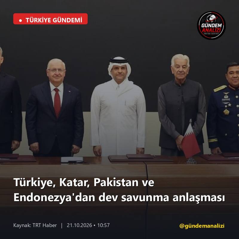 Türkiye, Katar, Pakistan ve Endonezya'dan dev savunma anlaşması