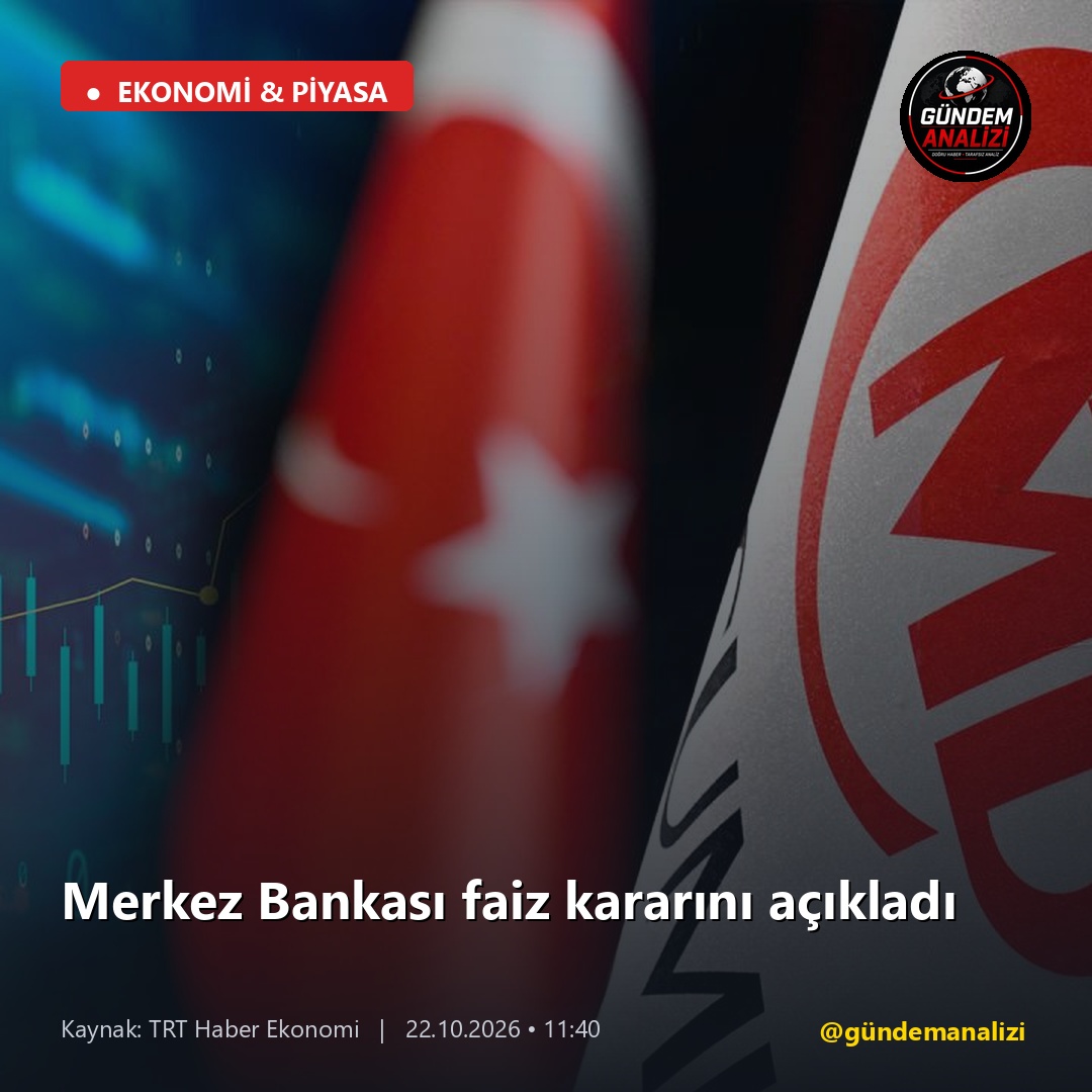 Merkez Bankası faiz kararını açıkladı