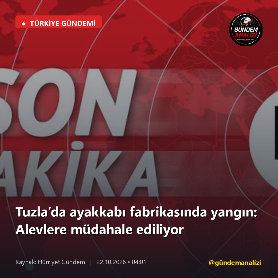 Tuzla’da ayakkabı fabrikasında yangın: Alevlere müdahale ediliyor