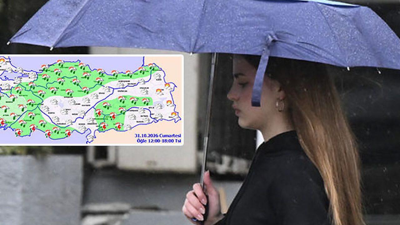 Meteoroloji saat verdi! 2 kent için "sarı" alarm! 7 bölgede yağış var