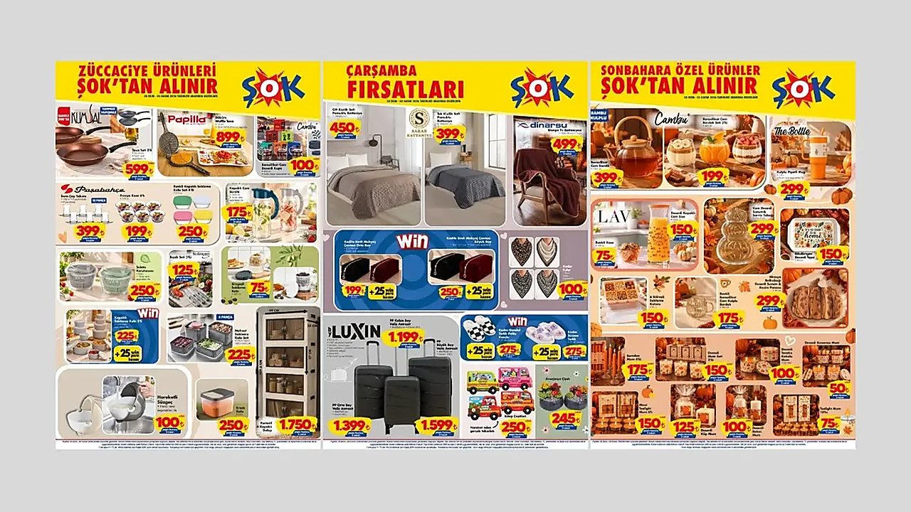 ŞOK'ta bu hafta neler var? 28 Ekim 2026 ŞOK Aktüel Katalog