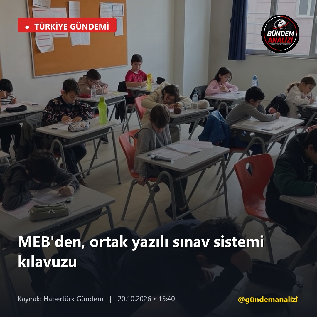 MEB'den, ortak yazılı sınav sistemi kılavuzu