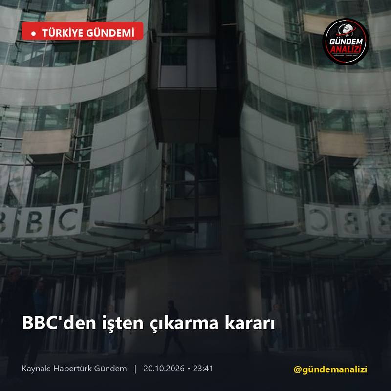 BBC'den işten çıkarma kararı