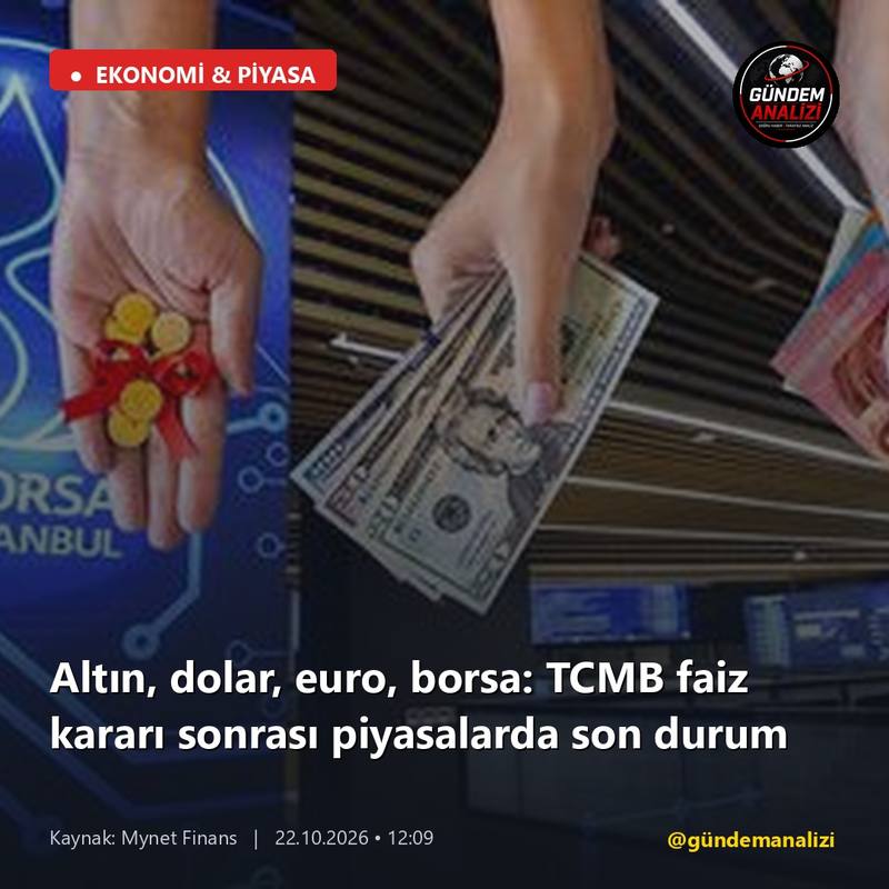 Altın, dolar, euro, borsa: TCMB faiz kararı sonrası piyasalarda son durum