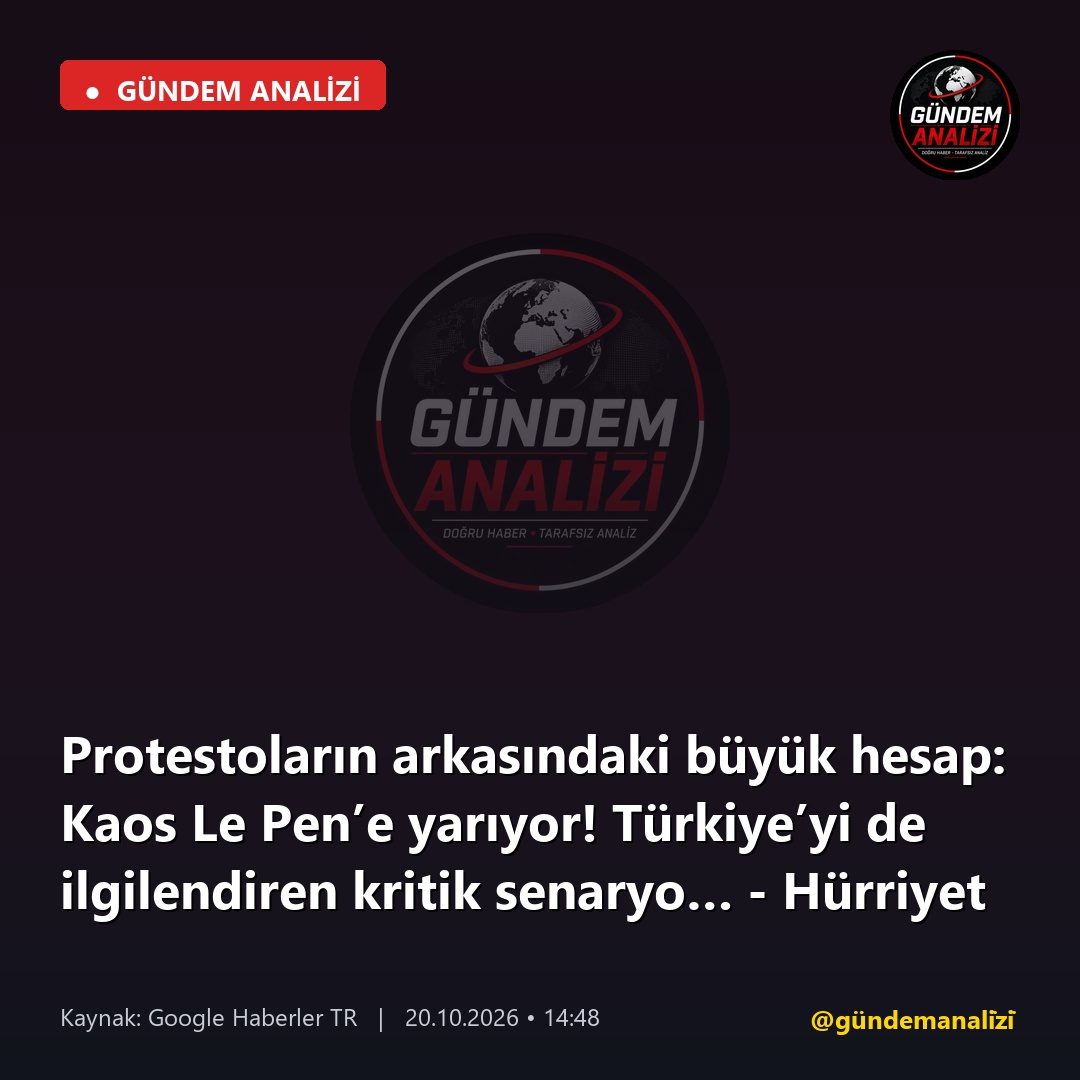 Protestoların arkasındaki büyük hesap: Kaos Le Pen’e yarıyor! Türkiye’yi de ilgilendiren kritik senaryo… - Hürriyet